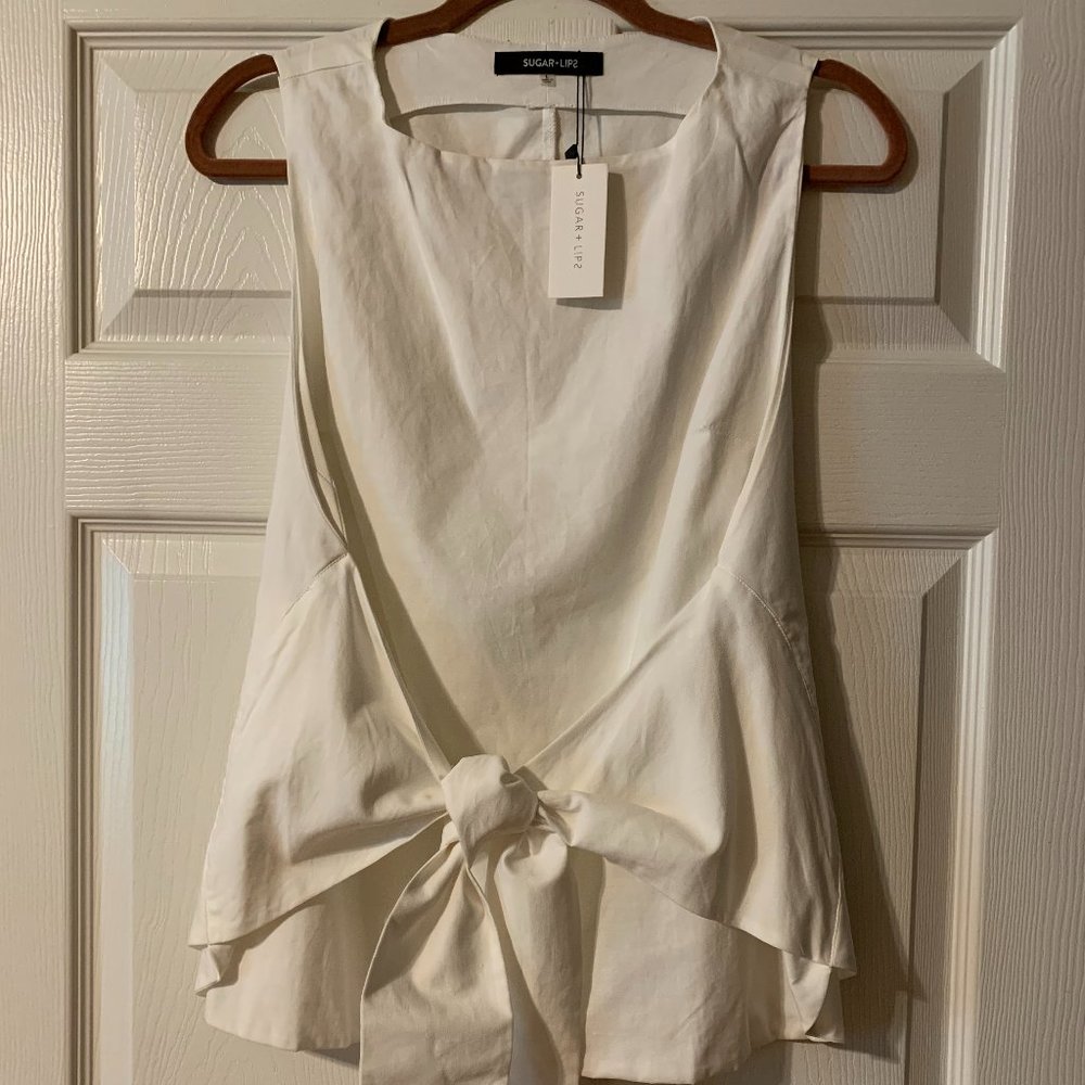 Sugar + Lips Tie Blouse